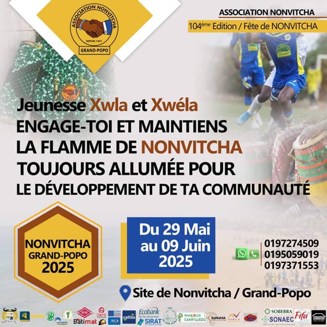 Jeunesse Xwla et Xwéla, engage-toi et maintiens la flamme de Nonvitcha toujours allumée pour le développement de la communauté