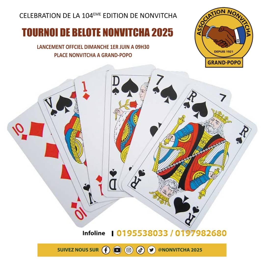 Tournoi de BELOTE NONVITCHA 2025