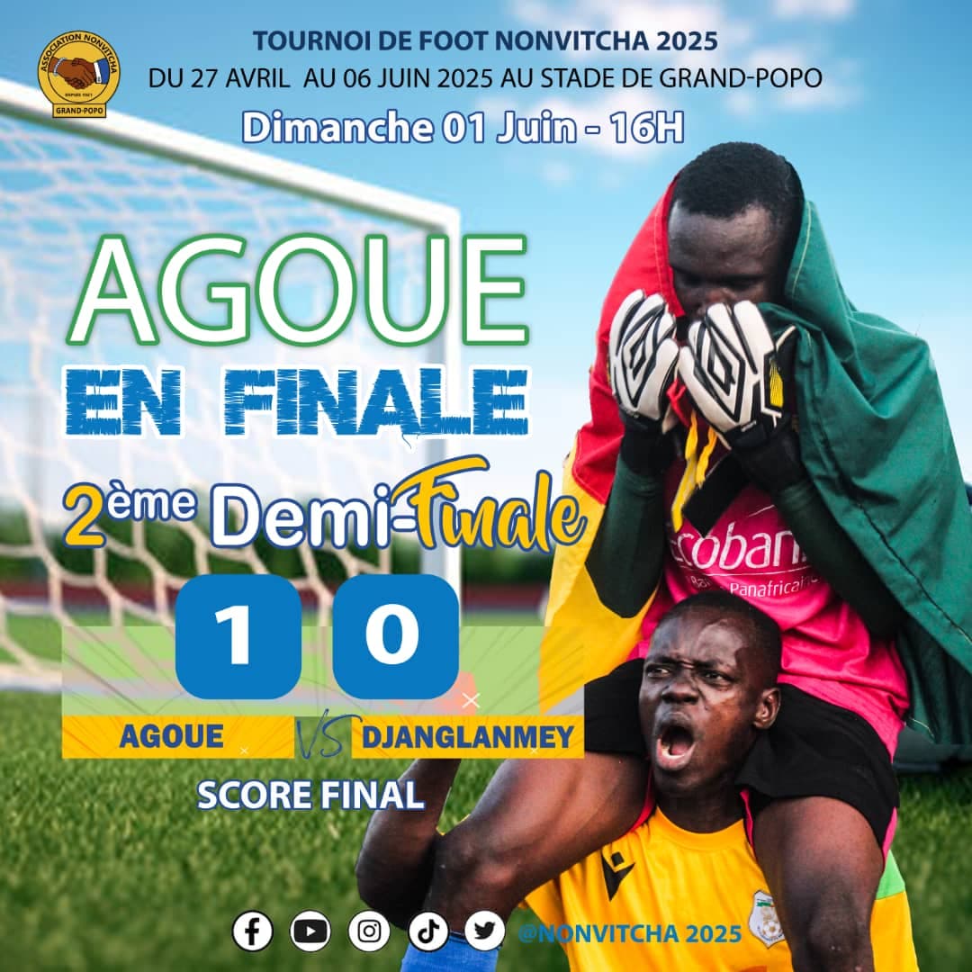Tournoi Football Nonvitcha : Agoué 1 - 0 Djanglanmey