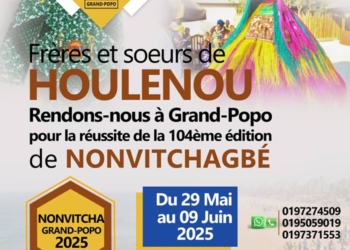 Frรจres et soeurs de HOULENOU, Rendons-nous ร Grand-Popo pour la rรฉussite de la 104รจme edition de Nonvitchagbรฉ