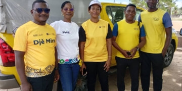 Deuxième descente de MTN BENIN à la place NONVITCHA à Grand-Popo