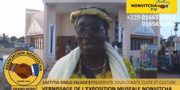 Exposition MUSÉALE NONVITCHA 2025, interview de Mme Laetitia GNELE-FALADE, Présidente du sous-comité Arts, Culte et Culture pour le compte de la célébration de la 104ème de NONVITCHA