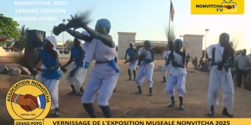 Vernissage de l’exposition muséale NONVITCHA 2025 à la place NONVITCHA à Grand-Popo
