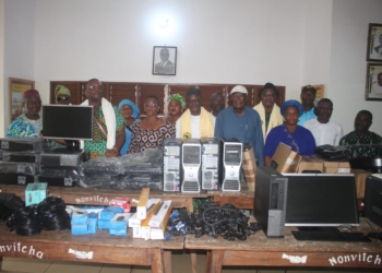 Mise à disposition d’un impressionnant lot de matériels et d’outils informatiques au Complexe Scolaire d’ Agoué