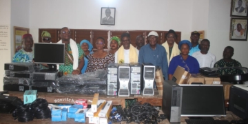 Mise à disposition d’un impressionnant lot de matériels et d’outils informatiques au Complexe Scolaire d’ Agoué